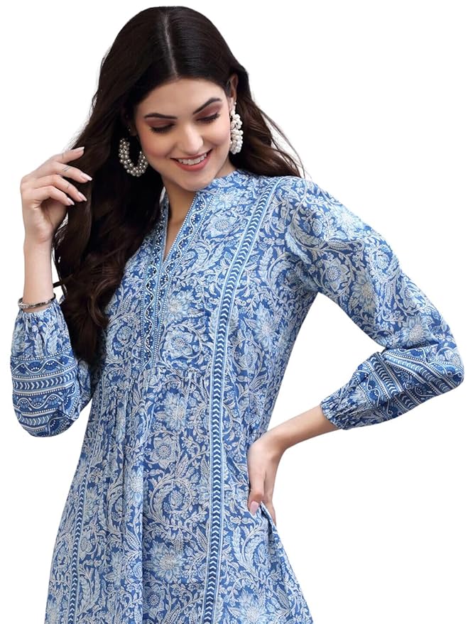 rytras Women's Floral Printed Cotton Top - Image 4