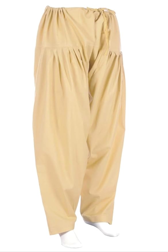 SHREEJI Trends Stitched Cotton SEMI Patiala Salwar Free Size Fit up to XXL