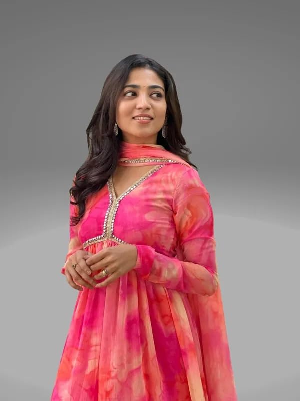 Floral Printed Kurta Pent Set - Image 3