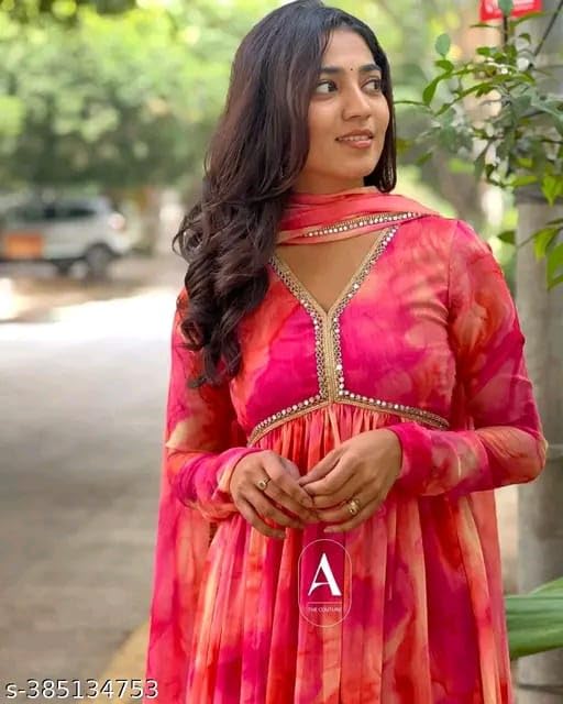 Floral Printed Kurta Pent Set - Image 2
