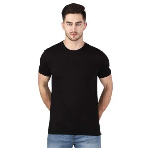 We & Us Men?s Plain Round Neck T-Shirt