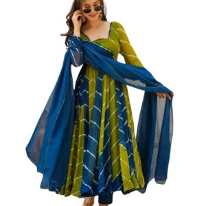 Women's Georgette Bandhani Anarkali Suit