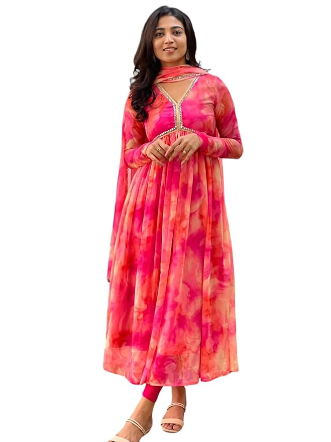Floral Printed Kurta Pent Set - Image 6