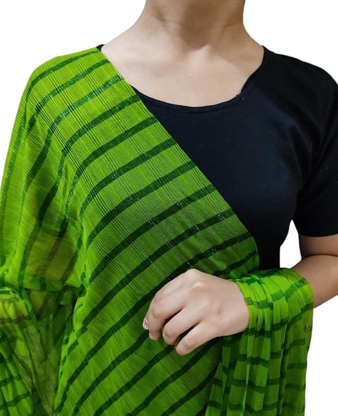 Women's Poly Chiffon Striped Dupatta - Image 3