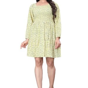Women's Full Puff Sleeves Dresses